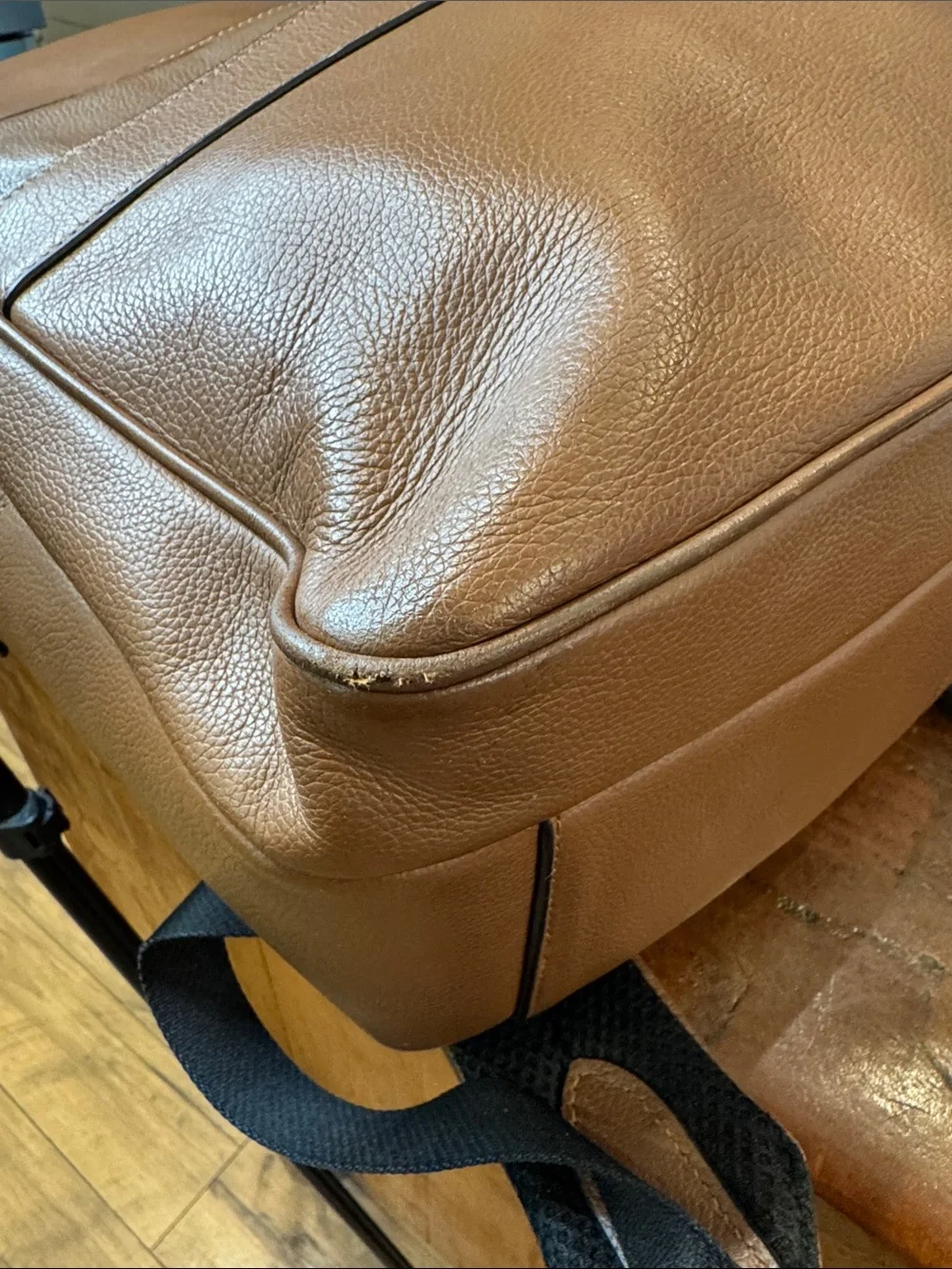 Coach Men’s Hudson  Chestnut Leather Backpack